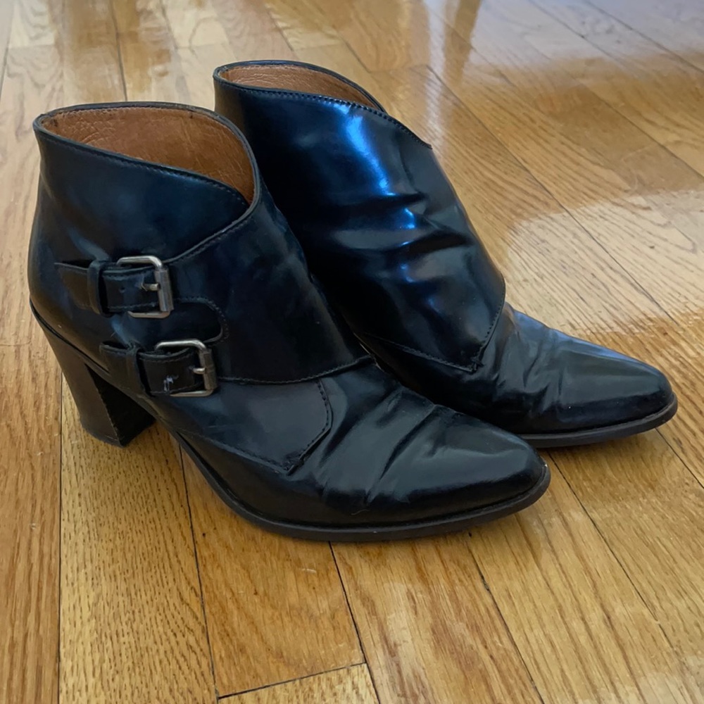 Leather boots